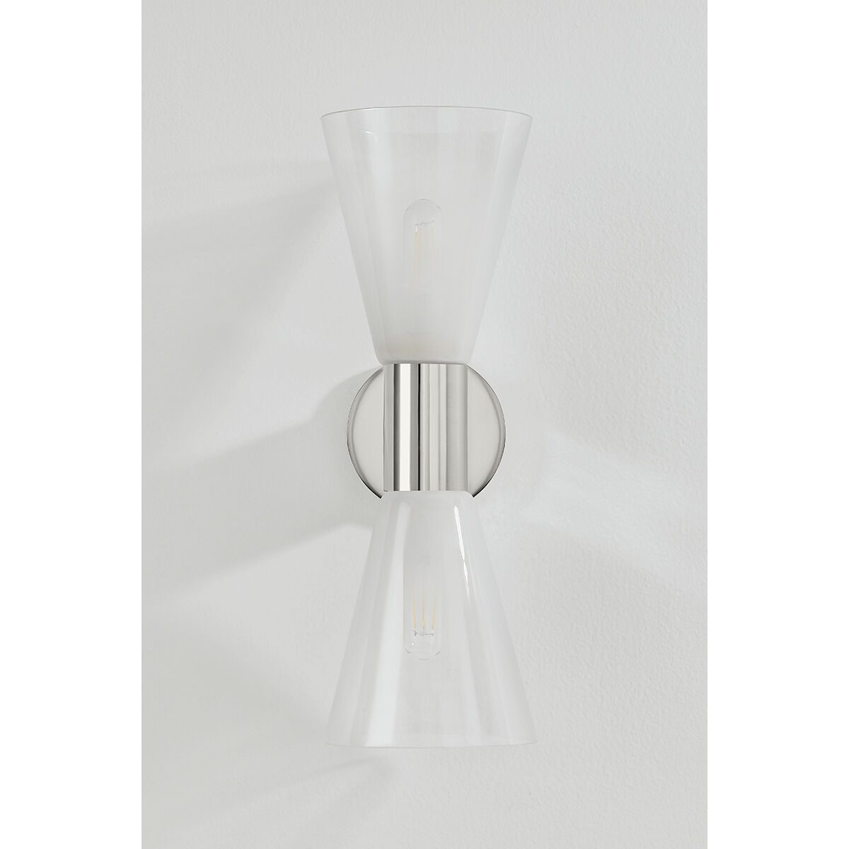 Alma 2 Light 6 inch Polished Nickel Wall Sconce Wall Light